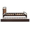 Queen Size Wooden Platform Bed with 2 Big Drawers and T-XL Size Trundle - 3 of 4