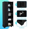 23.3"Storage Cabinet with Two Doors for Bathroom, Office, Adjustable Shelf, MDF Board,Brown - 3 of 4