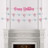 Big Dot of Happiness Pawty Like a Puppy Girl - Pink Dog Birthday Party Letter Banner Decoration - 36 Banner Cutouts and Happy Birthday Banner Letters - 3 of 4