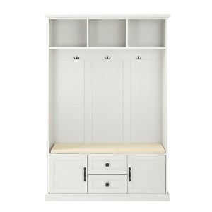 NicBex 47.2 inch Hall Tree for Hallway,Modern Coat Racks with 3 Hooks and Storage Bench,Entryway Furniture for Hallway,Living Room,Bedroom - 1 of 4