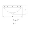 Vaxcel Halifax 2 - Light Flush Mount in  Aged Walnut - 3 of 4
