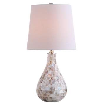 20.5" Mona Mini Table Lamp (Includes LED Light Bulb) Ivory - JONATHAN Y