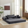 Karl Home |Modern King Size Convertible Sleeper Sofa Stackable Corduroy Sofa Bed - 3 of 4