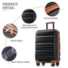 Whisen 13-Piece Luggage Sets, Checked & Carry on Suitcase Set, ABS Hardside Suitcases, Duffel Bag and 8 Packing Cubes - 4 of 4