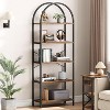 5 Tier Bookcase Display Racks Tall Bookshelves Modern Storage Rack Shelf - 2 of 4