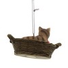 Ganz 2.5 Inch Cat Basket Yarn Kitten Kitten Tree Ornaments - 2 of 2
