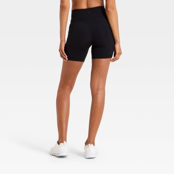 Shorts de ciclista de cintura alta con bolsillos de superflex 5" para mujer - All In Motion™ 2