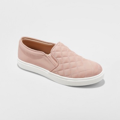 blush quilted sneakers