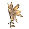 Kurt Adler 10-Light LED 15-Point Gold Sputnik Capiz Tree Topper - 2 of 4