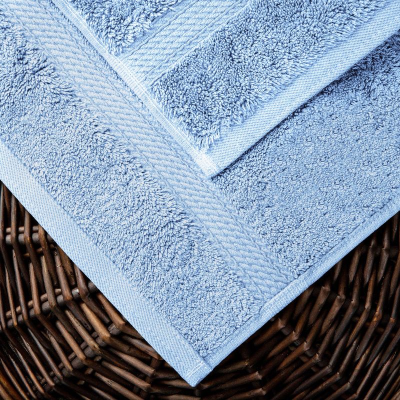 Premium Cotton 800 GSM Heavyweight Plush Luxury 6 Piece Bathroom Towel Set by Blue Nile Mills, 6 of 11