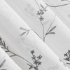 No. 918 1pc 50"x96" Delia Floral Embroidery Sheer Rod Pocket Curtain Panel White - 3 of 4