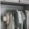 30-Pack Pants Hangers, 16.7-Inch Long Velvet Hangers with Adjustable Clips,  Heavy-Duty, Non-Slip Skirt Hangers, Velvet Pants Hangers - 3 of 4