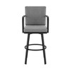 PAGED Patio Dining Chairs Aluminum Frame Swivel Outdoor Chair with Cushions for Poolside, Balcony - 2 of 4