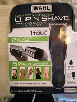 Wahl Clip & Shave 2 in 1 Cordless Rechargeable Hair Clipper and