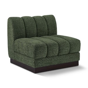 Meridian Furniture,Quinn Chenille Fabric Armless Chair - 1 of 4