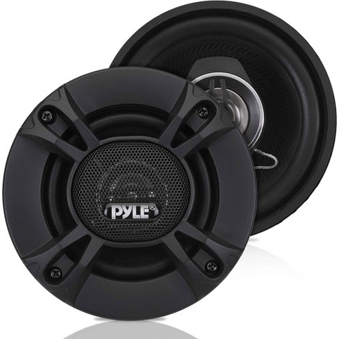 Pyle 2 Way Universal Car Stereo Speakers with Door Panel Mount Compatible and Coaxial Connectivity Technology for Car Speakers, Black - image 1 of 4