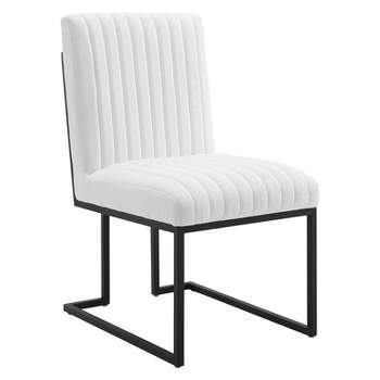 Indulge Channel Tufted Fabric Armless Dining Chair - Modway