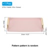 Unique Bargains Modern Rectangular Decorative Elegant Serving Tray with Handle - 2 of 4