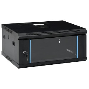 vidaXL 4U Wall Mounted Network Cabinet 19" IP20 23.6"x17.7"x11.2" - 1 of 4