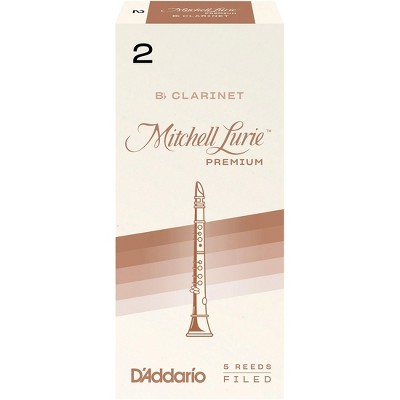 D'Addario Mitchell Lurie Bb Clarinet Reeds - Strength 2, Pack Of 10 For Students & Pros