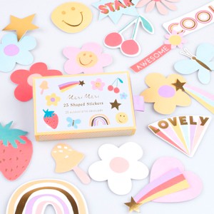 Meri Meri Happy Icons Shaped Stickers (Pack of 25) - 1 of 4