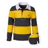 Sportoli Boys Cotton Striped Long Sleeve Polo Rugby Shirt - 2 of 3