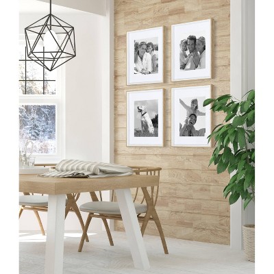 Scandinavian-Inspired Gibson Frame Set, 11" x 14", White and Natural