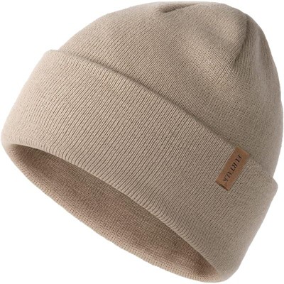 ZUPPAD Adult General Sizing Beanie for Men Women Cuffed Thick Knitted Unisex Winter Hat Beanies Skull Cap Hats 1 Pack