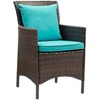 Modway Conduit Outdoor Patio Wicker Rattan Dining Armchair Set of 2 - 2 of 3