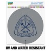 Mines Secondary Logo  Automotive Car Window Locker Circle Bumper Sticker - 2 of 4