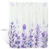 LunaLulinlk Purple Eucalyptus Fabric Shower Curtain - 2 of 4