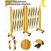 Expandable Metal Barricade, Adjustable Safety Barrier with Wheels, Folding Traffic Fence for Crowd Control, Portable & Heavy-Duty Construction Gate - 3 of 4