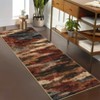 Modern Abstract Area Rug Indoor Washable Rug Stain Resistant Low Pile Rugs for Living Room Bedroom - 2 of 4