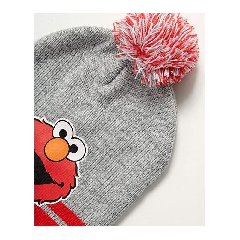 Sesame Street Boys Elmo Cold Weather Set - Hat, Mittens, and Gaiter, Toddler Ages 2-4, 3 of 4
