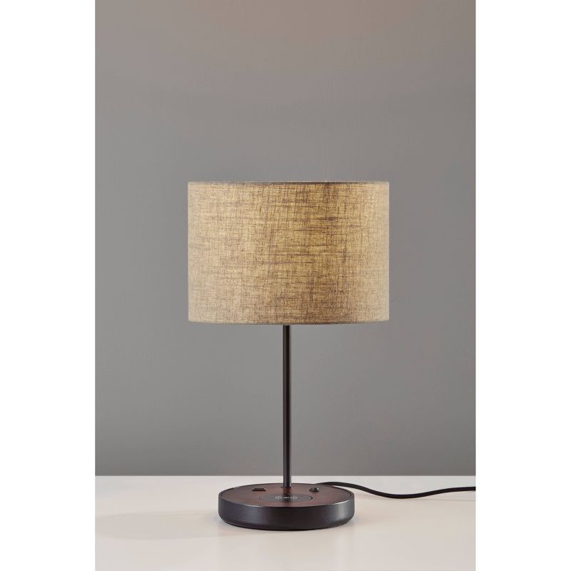 19.5&#34; Oliver Charge Table Lamp Black - Adesso, 4 of 12