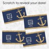 Big Dot of Happiness Last Sail Before the Veil - Nautical Bridal Shower and Bachelorette Party Game Scratch Off Dare Cards - 22 Count - image 3 of 4