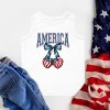 The Juniper Shop America Flag Cherries Coquette Toddler Tank - 3 of 4