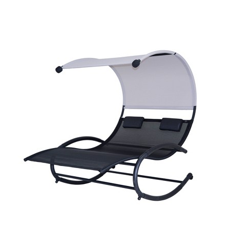 Ultra Comfort Cool Mesh Dual Lounger with Canopy - Blue Wave - image 1 of 4