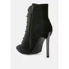 Bornsta Velvet High Heeled Velvet Boots - image 3 of 4