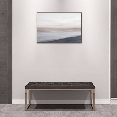 33" x 23" Waves Move Me I Framed Abstract Canvas Wall Art