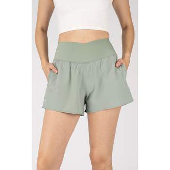 Unique Bargains Women's Flowy Running Shorts Casual High Waisted Workout  Shorts 1pc Khaki Xl : Target
