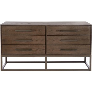 Estelle 6 Drawer Modern Dresser - SFV2105 - Safavieh Couture - 1 of 4