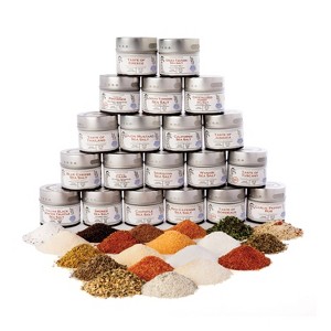 Ultimate Artisanal Seasoning and Gourmet Sea Salt Collection - 20 Tins - 1 of 4