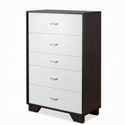 NicBex 5 Drawers Dresser for Bedroom,Chest of Drawers with White Metal Handle Design,Modren Freestanding Dresser,Storage Dressers for Bedroom