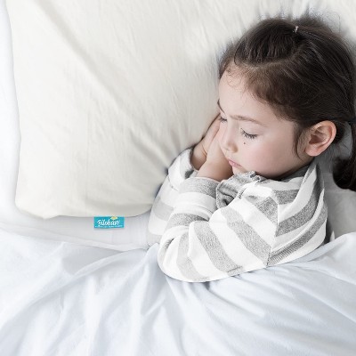 Biloban- Toddler Pillowcase 13X18,  Pillowcase Toddler Natural Cotton, Pillow Protector Envelop Style, White Pillow Cover, 2 pieces