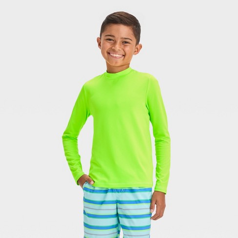 Boys' Long Sleeve Solid Rash Guard Top - Cat & Jack™ : Target