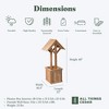 All Things Cedar Outdoor Wishing Well Planter Box for Flowers and Plants, Handcrafted Western Red Cedar, Planter Box Interior, Outside Well Base - 3 of 4