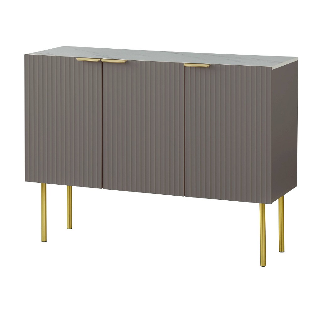 Photos - Storage Сabinet Russo Channel Front Sideboard Taupe - Lifestorey