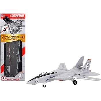 Grumman F-14 Tomcat Fighter Aircraft "VF-41 Black Aces" (CVN-65) Aircraft Carrier Deck 1/200 Diecast Model by Forces of Valor
