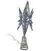 Kurt Adler 11-Inch Pre-Lit Twinkling LED 60-Light Silver Starburst Tree Topper - image 3 of 4